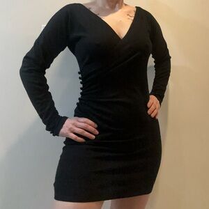 Vintage 90s Betsey Johnson Long Sleeve  Mini Dress